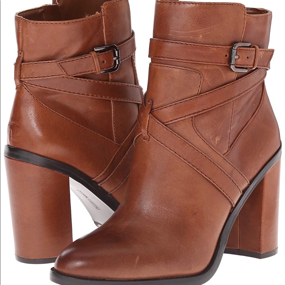 Vince Camuto gravell boot sz10/40 brn leather euc